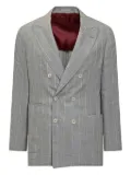 Brunello Cucinelli double breasted blazer - Grey