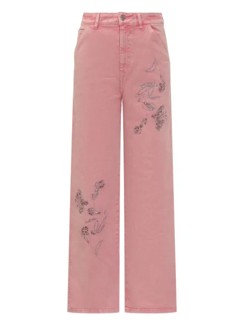 DES PHEMMES jeans cargo con diseño recto