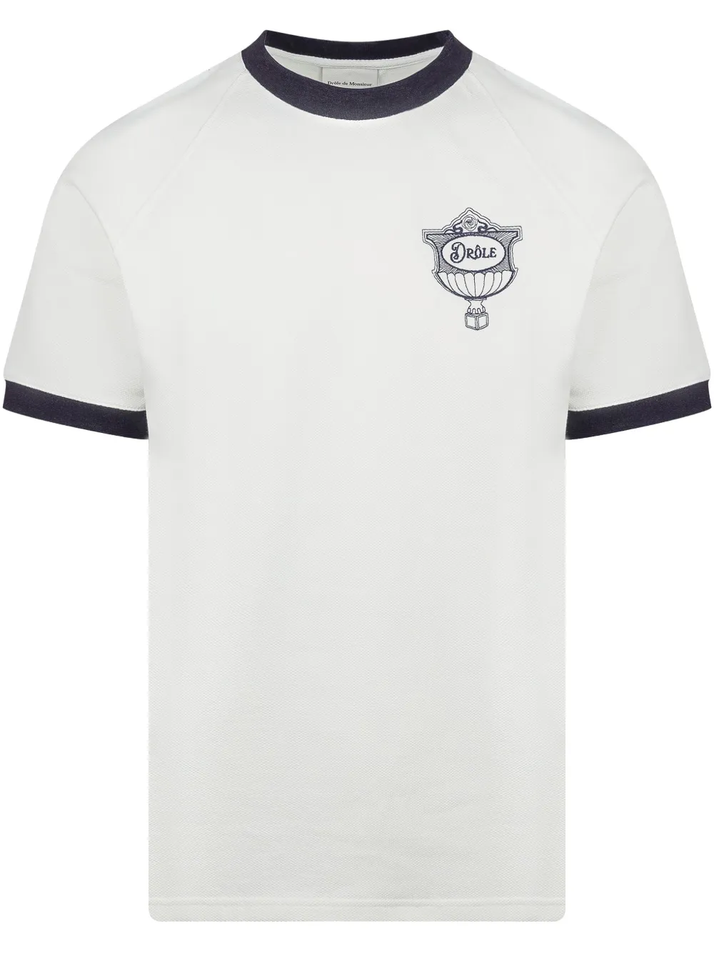 Drôle De Monsieur ピケ Tシャツ - OW OFF WHITE Drôle De Monsieur ピケ Tシャツ - OW OFF WHITE