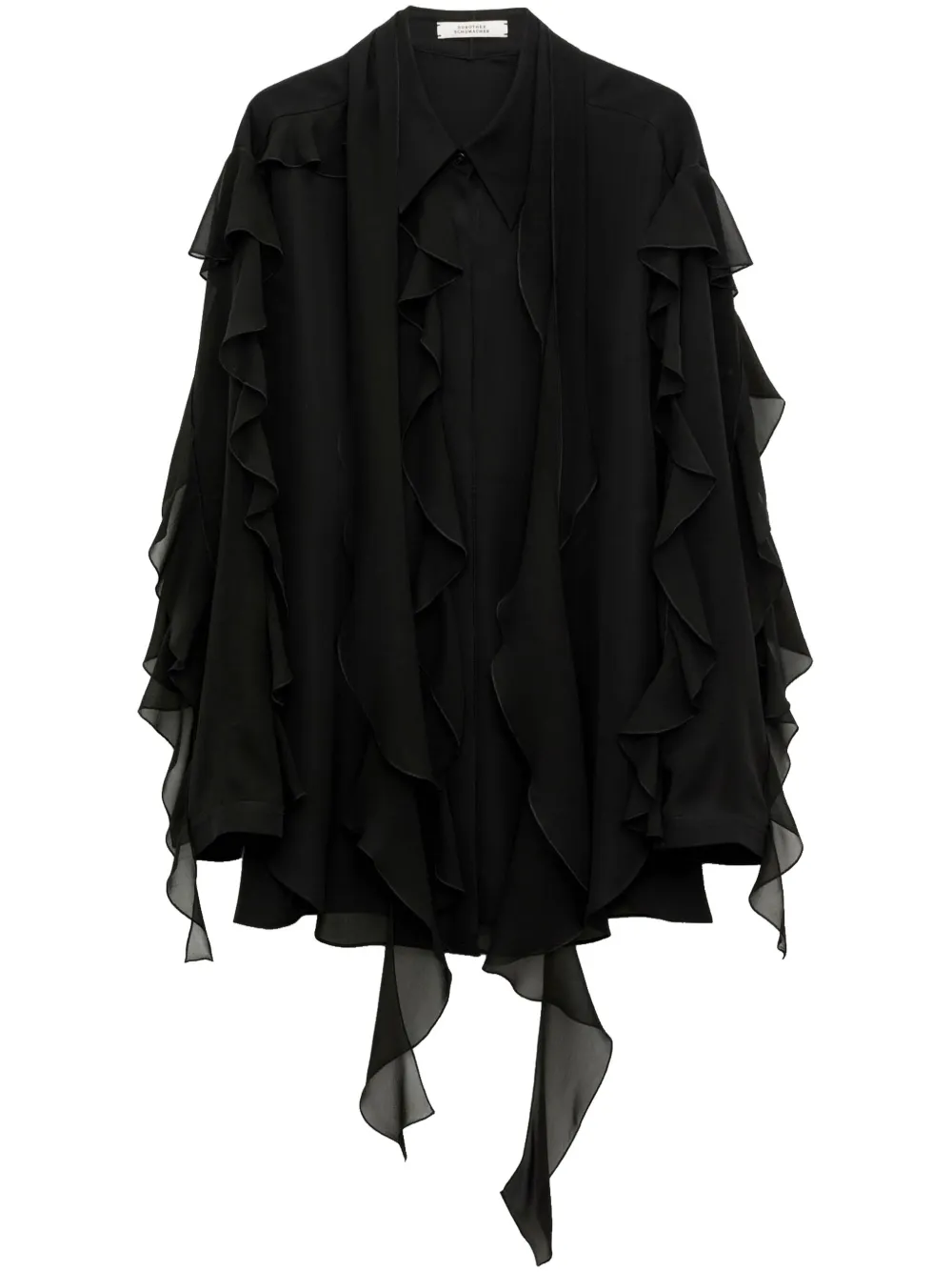 DOROTHEE SCHUMACHER SHEER TWIST BLOUSE