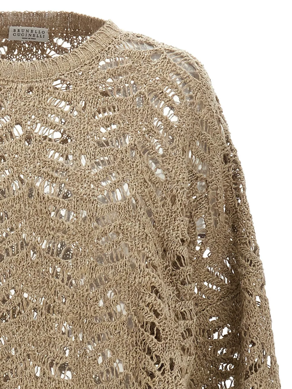 Brunello Cucinelli Trui met glitters Bruin