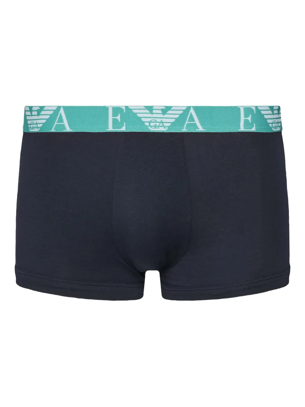 Emporio Armani Drie boxershorts met logoband Zwart