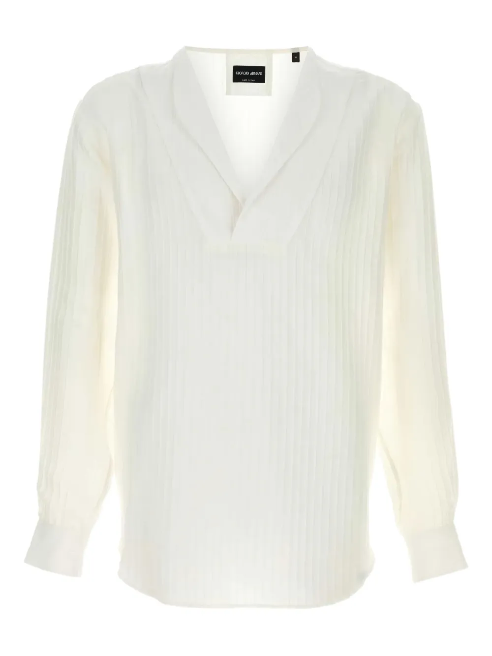 Giorgio Armani Jersey overhemd Wit