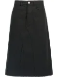 Jil Sander denim midi skirt - Black