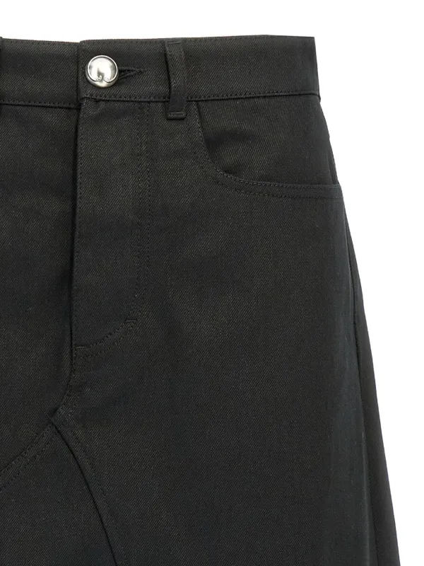 新品 ジルサンダー ブラック デニム スカート Jill sander Jil Sander デニムスカート | ブラック | FARFETCH JP