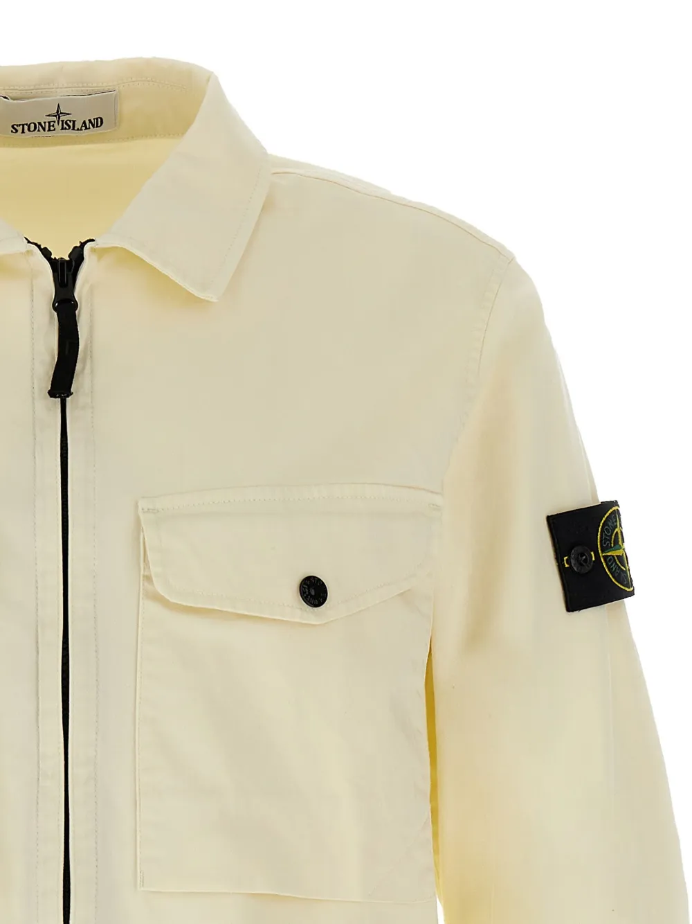 Stone Island Shirtjack met Compass-logopatch Geel
