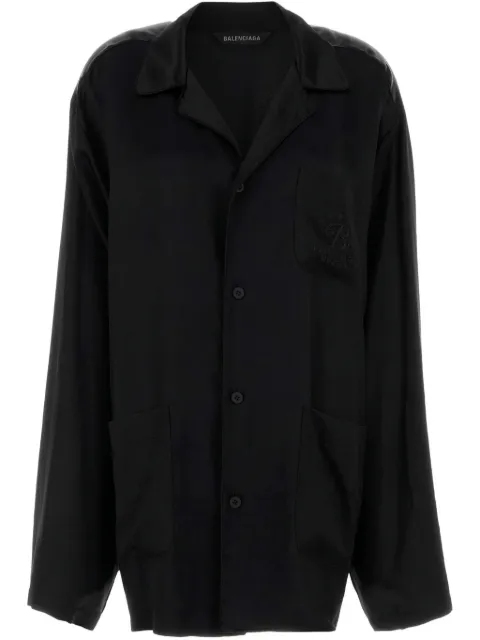 Balenciaga قميص ساتان