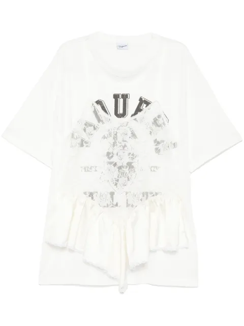 Vaquera playera con capa de lencería