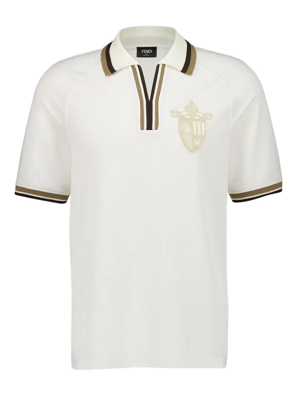 FENDI Poloshirt met jacquard Wit