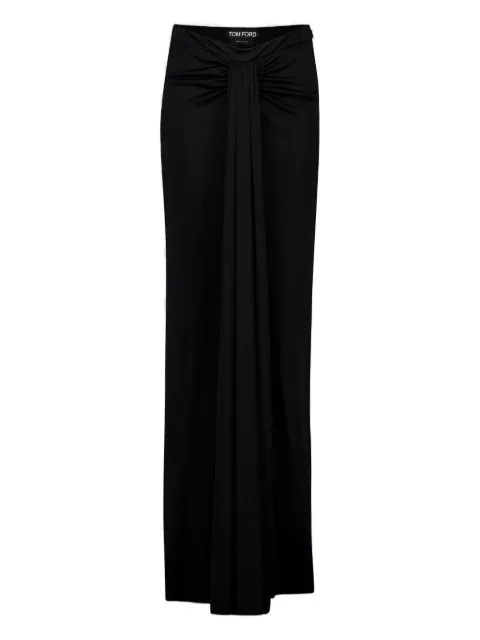 TOM FORD draped gathered maxi skirt