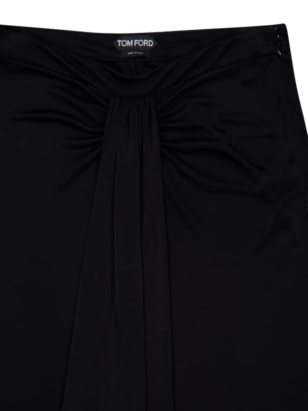 TOM FORD draped gathered maxi skirt Zwart