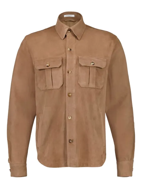 Boglioli camisa de cuero con botones