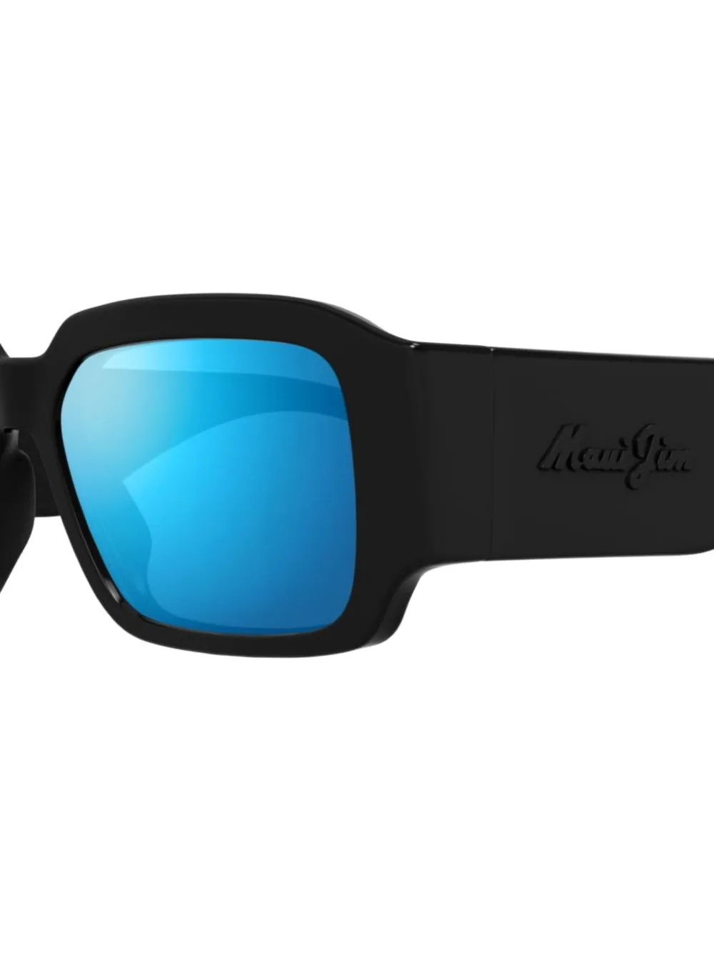 Maui Jim kupale rectangle sunglasses Zwart