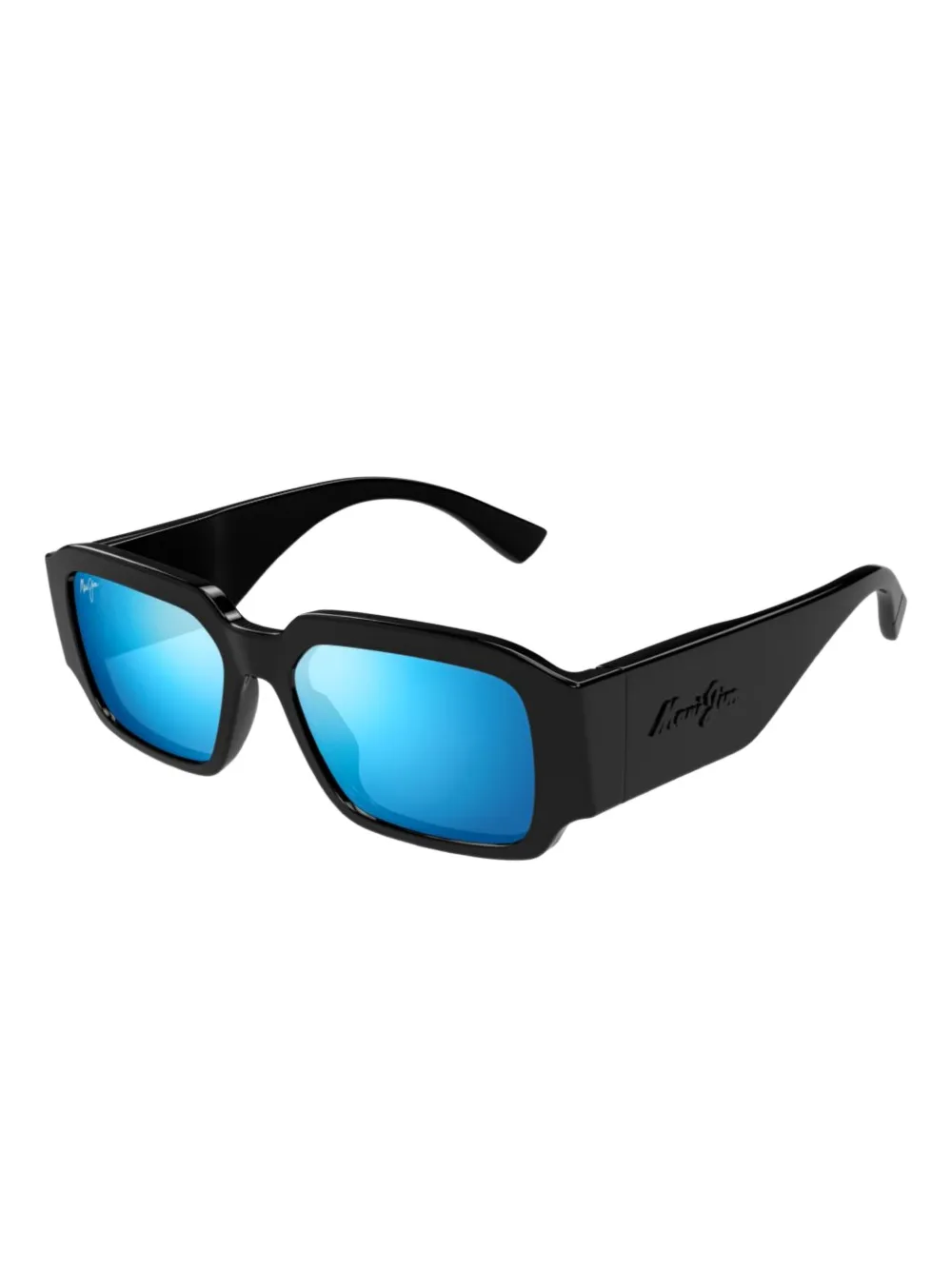 Maui Jim kupale rectangle sunglasses Zwart