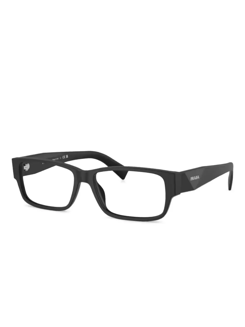 Prada Eyewear Bril met rechthoekig montuur Zwart