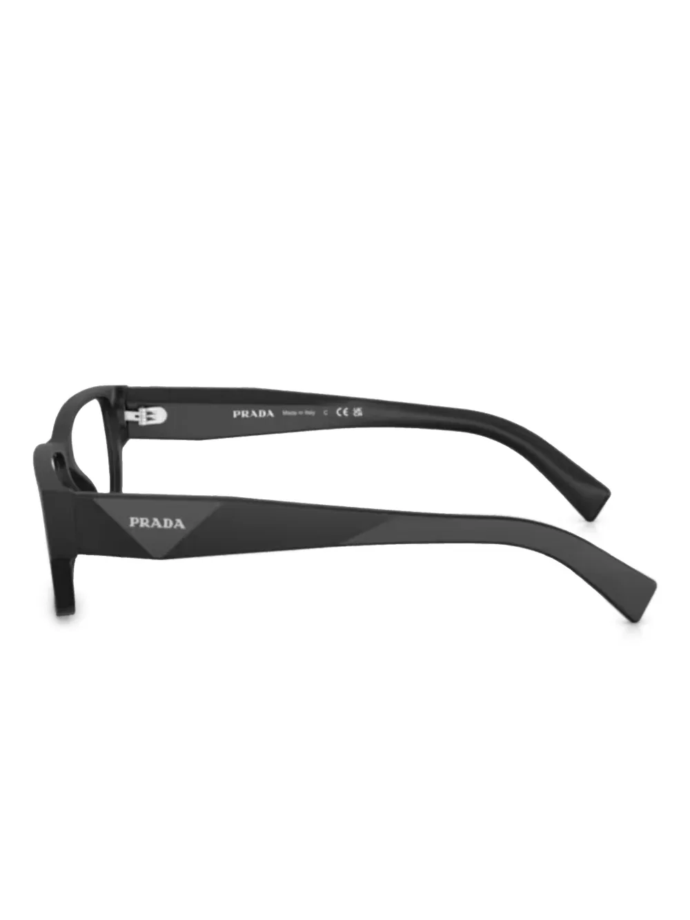 Prada Eyewear rectangle-frame glasses - Zwart