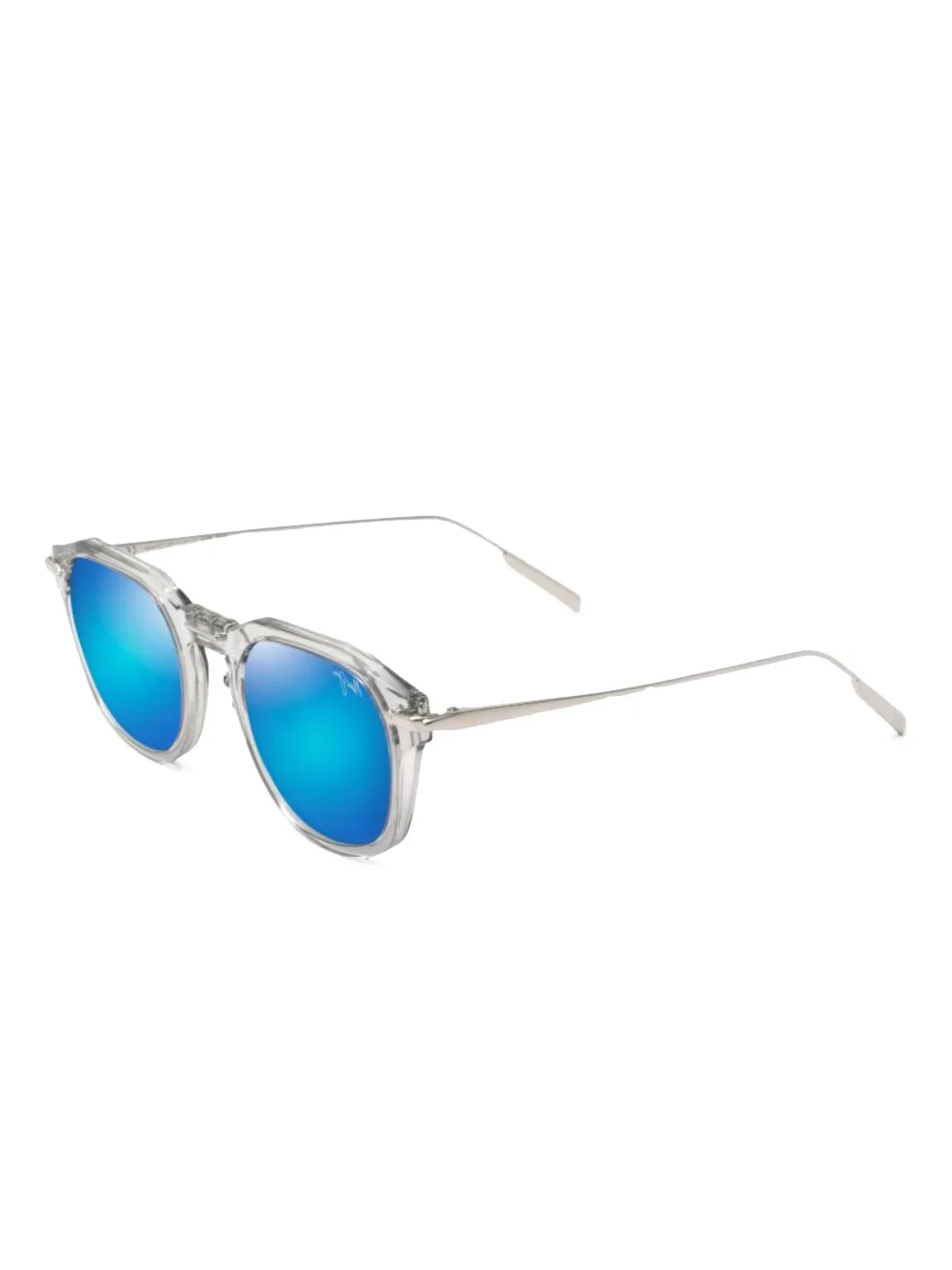 Maui Jim Zonnebril met vierkant montuur - Zilver