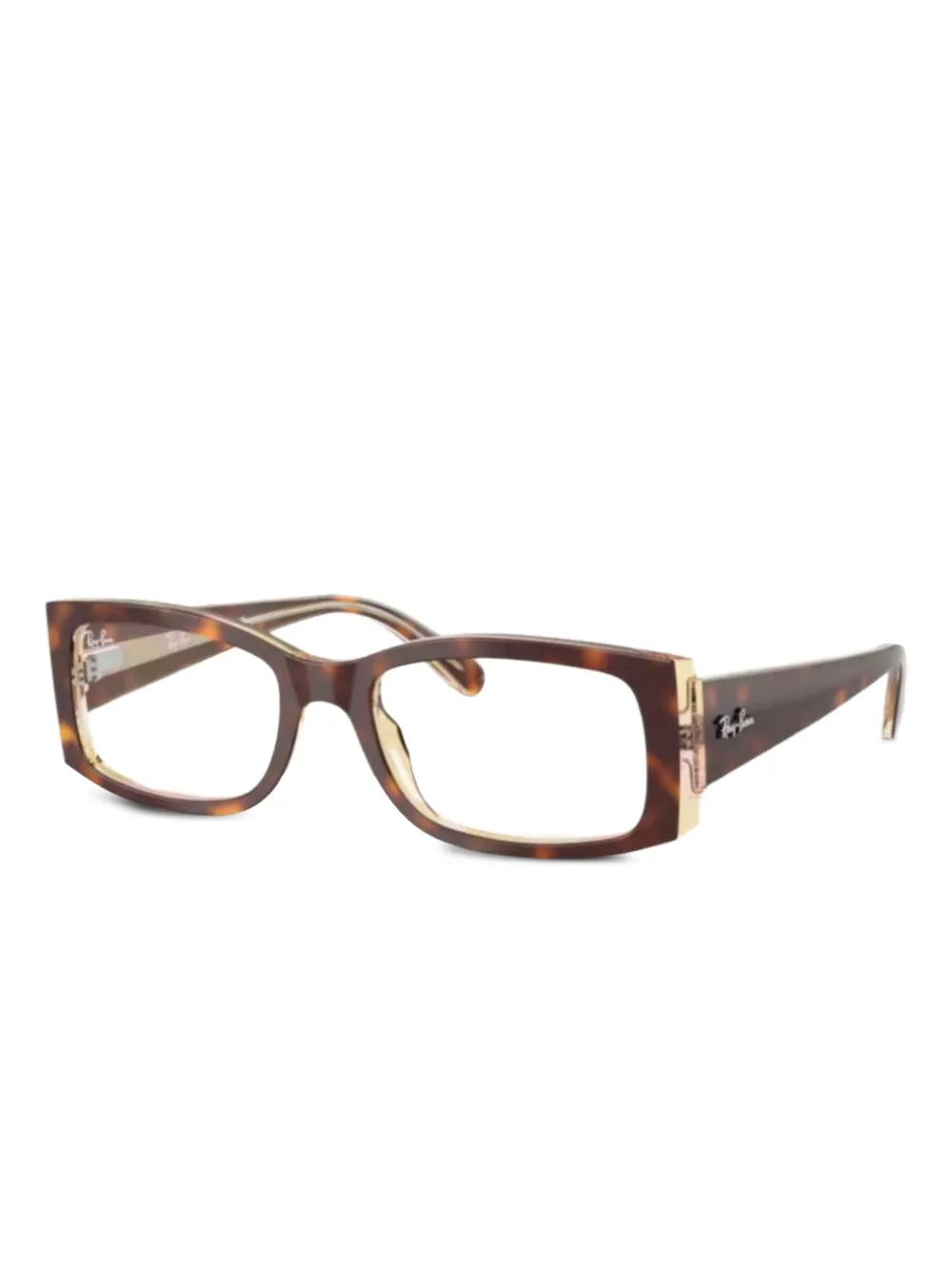 Ray-Ban スクエア眼鏡フレーム - ブラウン Ray-Ban スクエア眼鏡フレーム - ブラウン