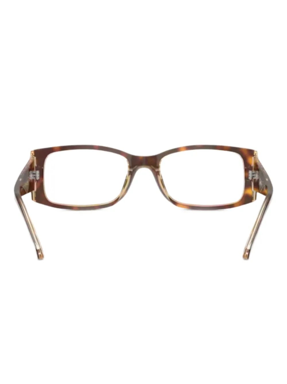 Ray-Ban Bril met rechthoekig montuur Bruin