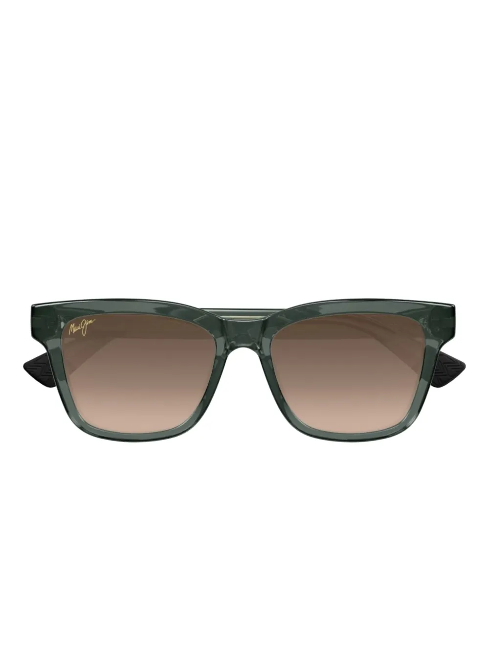 Maui Jim shiny square sunglasses Groen