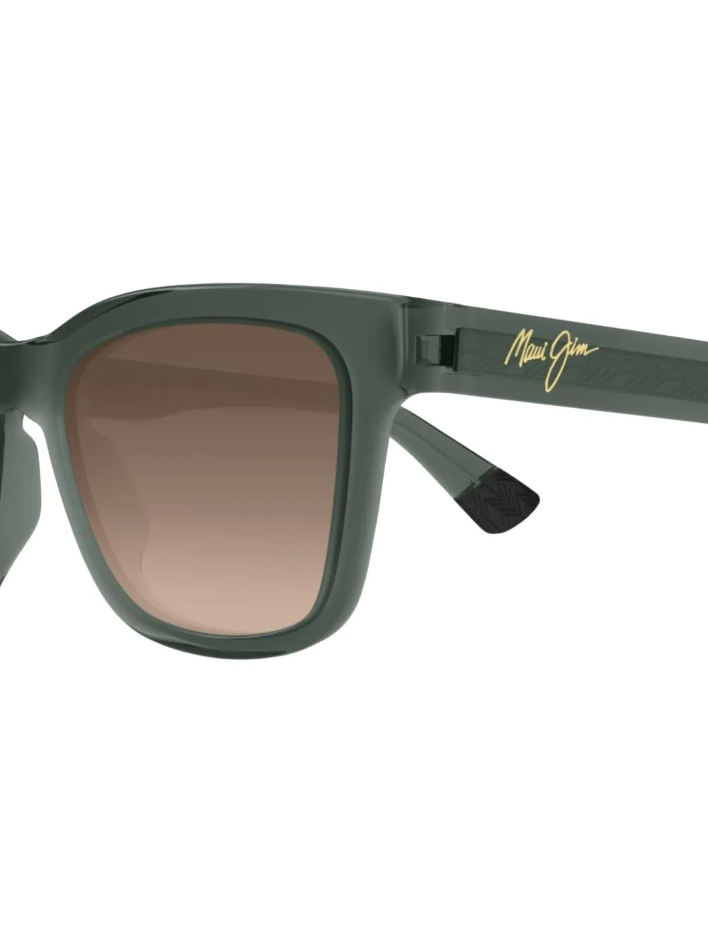 Maui Jim Glanzende zonnebril met vierkant montuur Groen