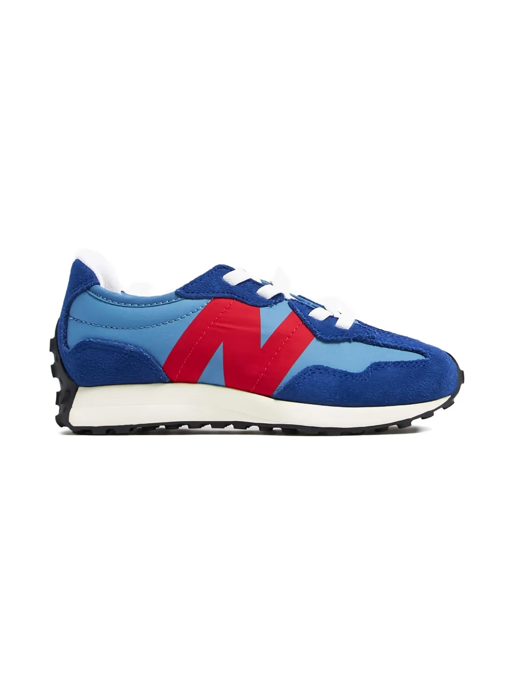 New Balance Kids suede-panelled sneakers - Blauw
