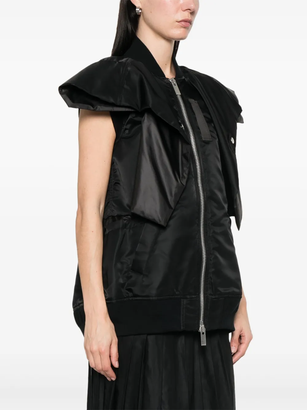 sacai Bodywarmer Zwart