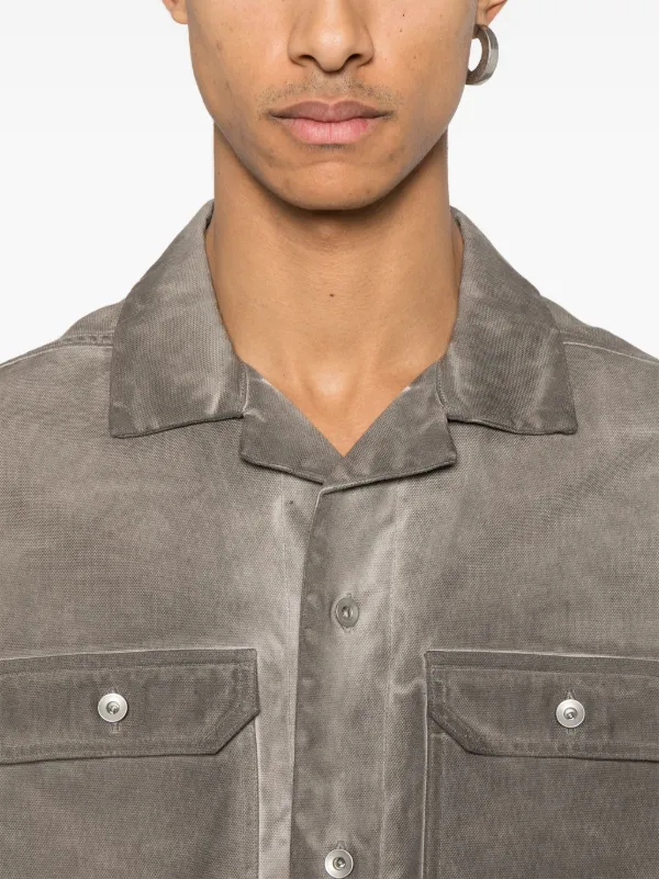 Rick Owens DRKSHDW Magnum Tommy Shirt | Grey | FARFETCH