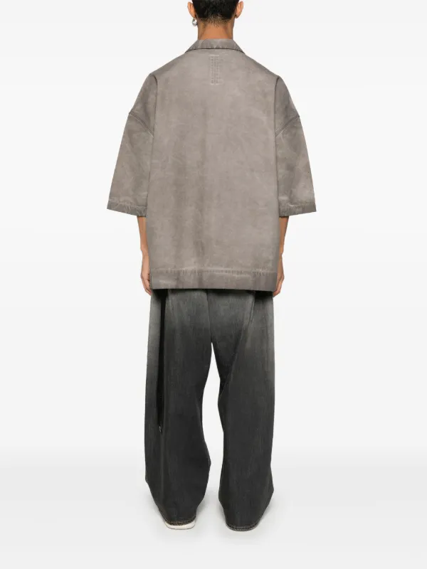 Rick Owens DRKSHDW Magnum Shirt - Made in Japan Black/Black
