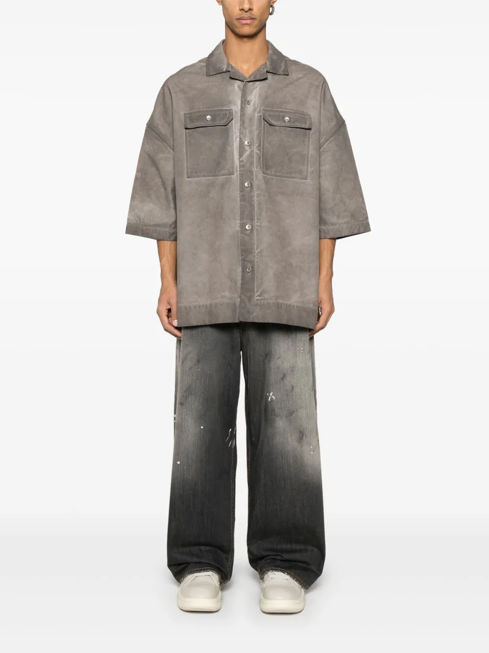 Rick Owens DRKSHDW Magnum Tommy overhemd - Grijs