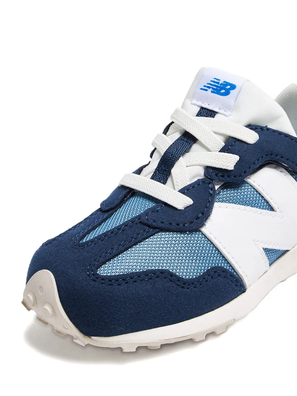 New Balance Kids 327 New-B Hook & Loop logo sneakers Blue