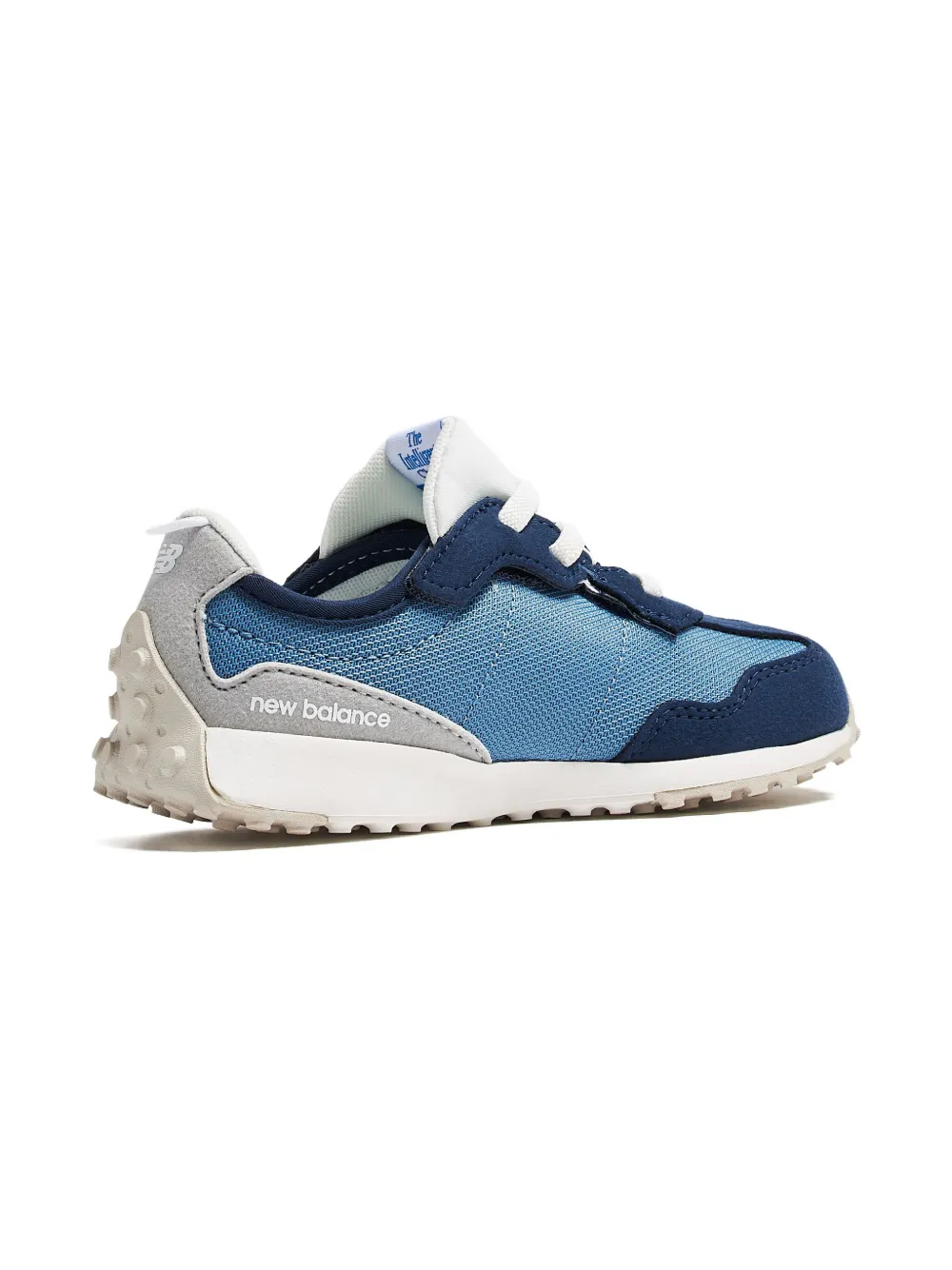 New Balance Kids 327 New-B Hook & Loop logo sneakers Blue