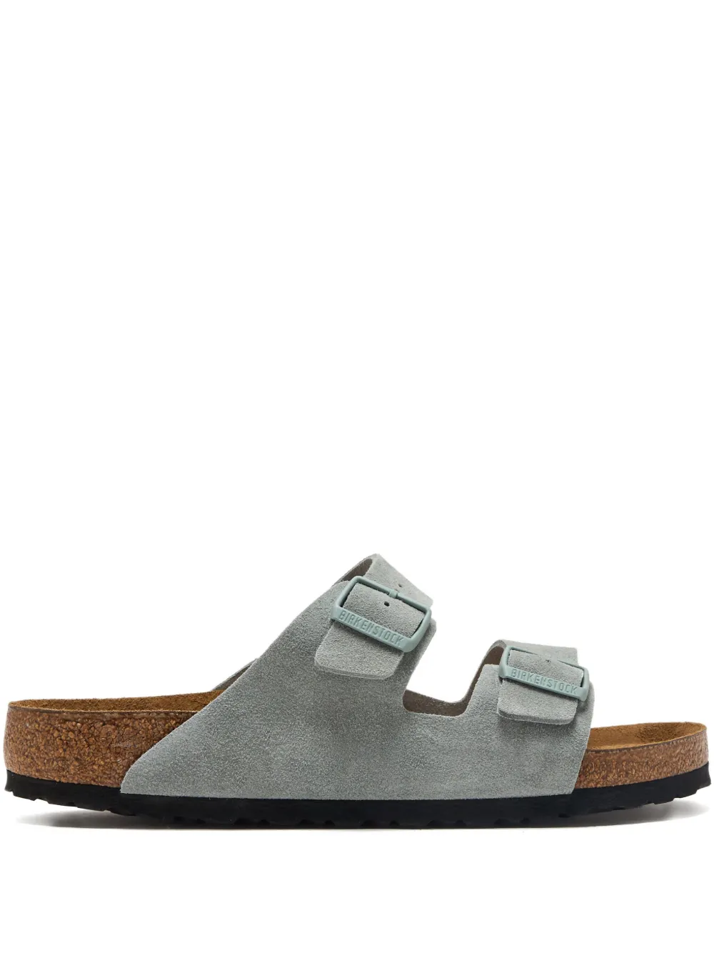 Birkenstock Arizona suede double-buckle sandals Grey