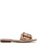 Sam Edelman embellished buckle-detail sandals - Gold