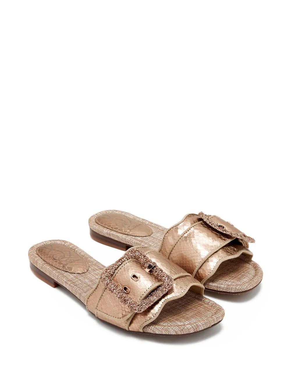 Sam Edelman Verfraaide sandalen met gespdetail Goud