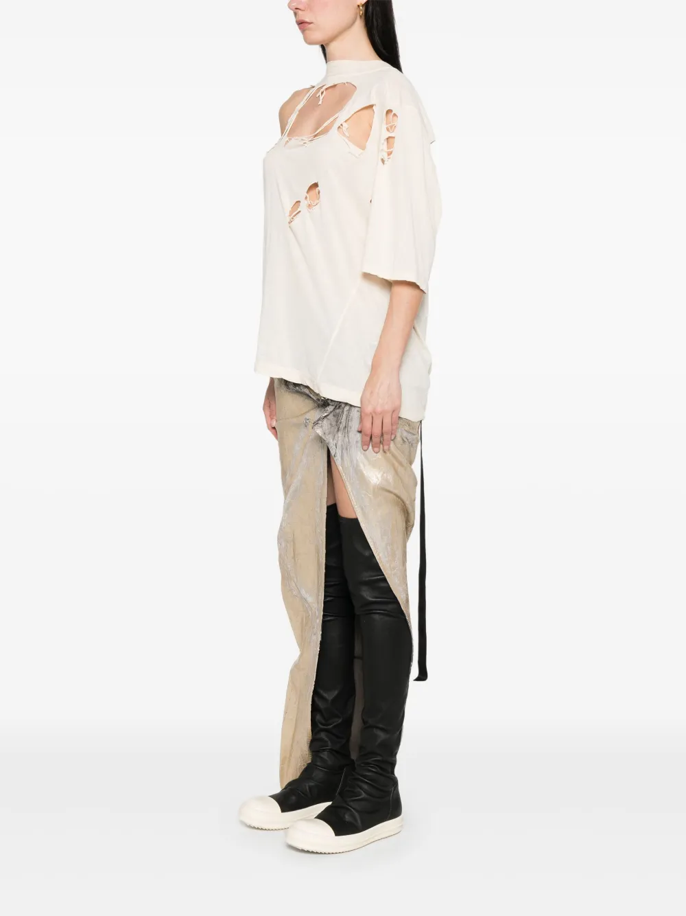 Rick Owens DRKSHDW Walrus T sjaal Beige