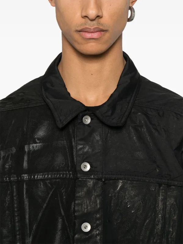 Rick Owens DRKSHDW Jumbo Worker Jacket | Black | FARFETCH BE