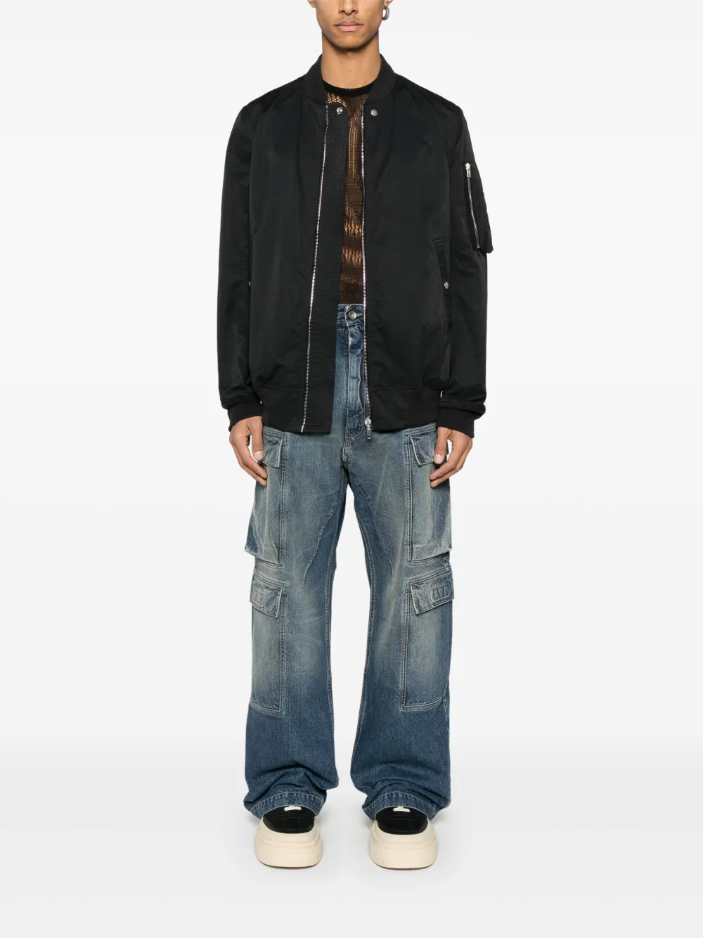 Rick Owens DRKSHDW Double cargo jeans - Blauw