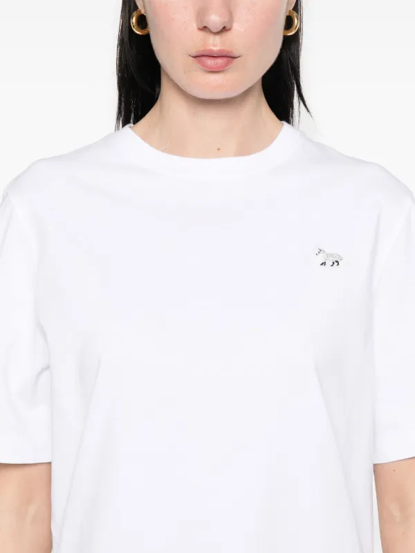 まつ♡ エンボス プロフィール フォックス オーバーサイズ Tシャツ