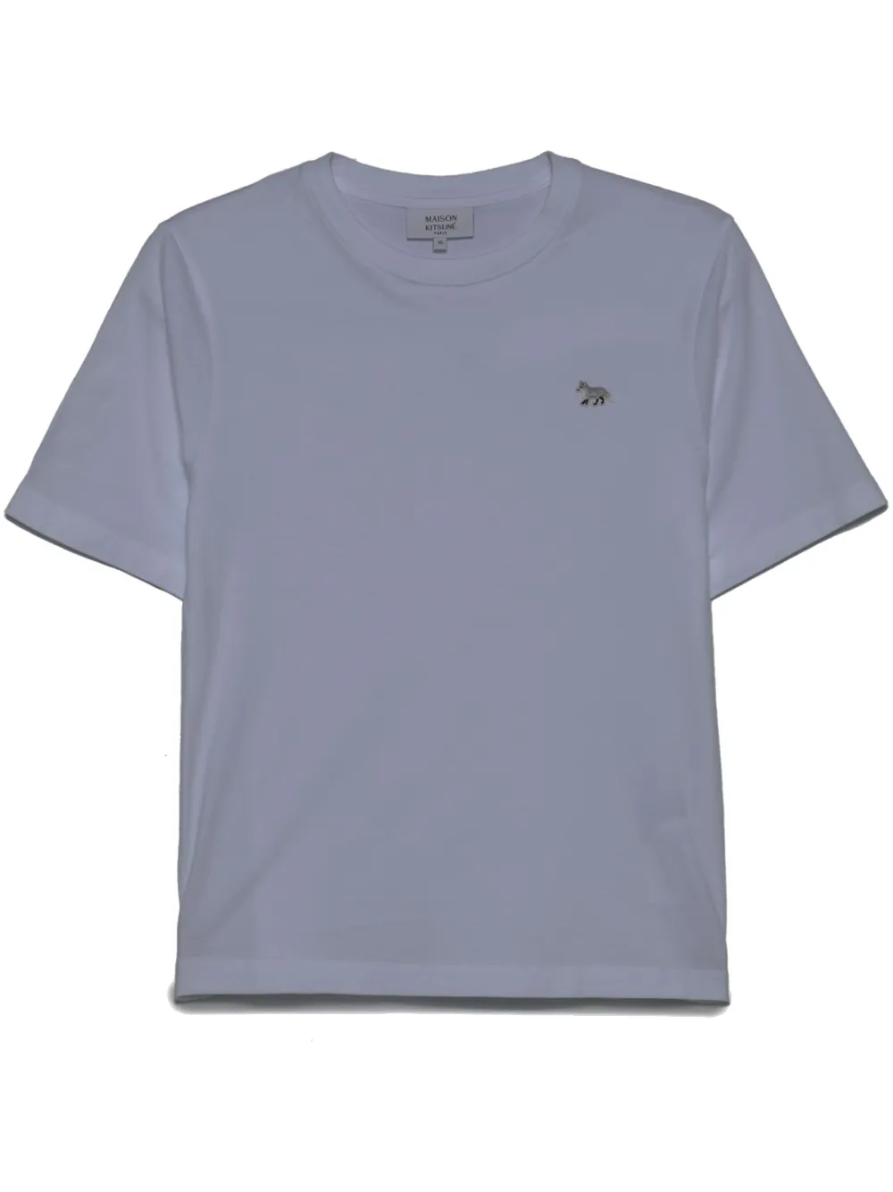Maison Kitsuné White Crewneck Logo T-shirt In White