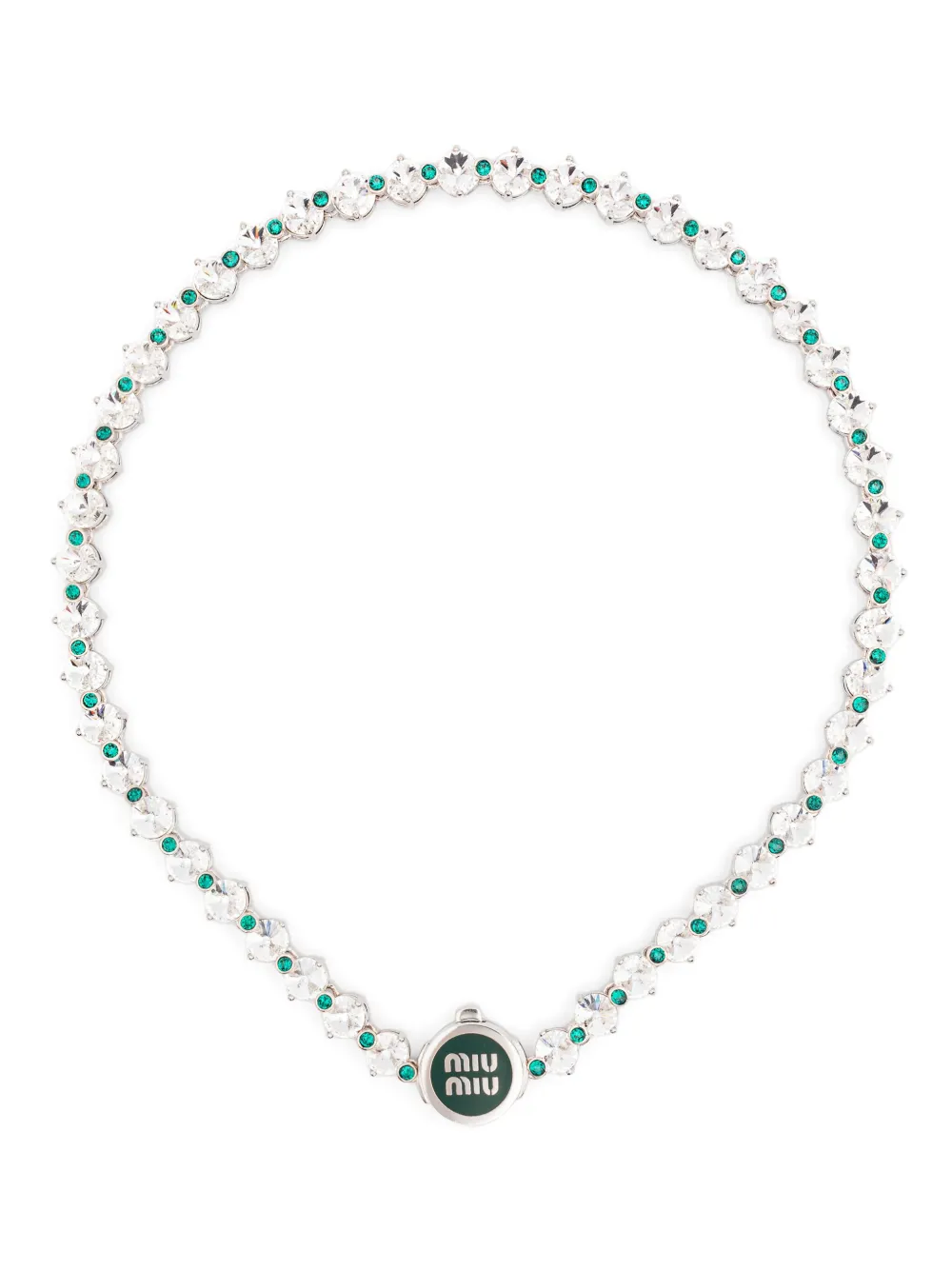 Miu Miu crystal necklace | Silver | Image 1