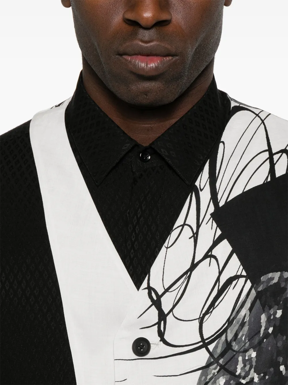 Yohji Yamamoto Asymmetrisch gilet Grijs