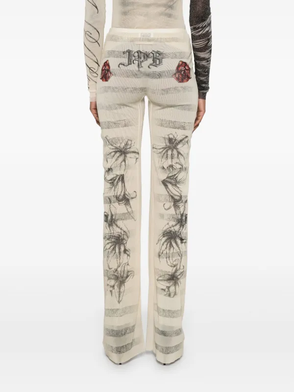Jean Paul Gaultier The “Tattoo Marinière” Trousers | Neutrals