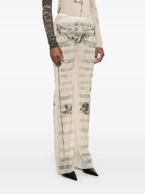 Jean Paul Gaultier The “Tattoo Marinière” Trousers | Neutrals