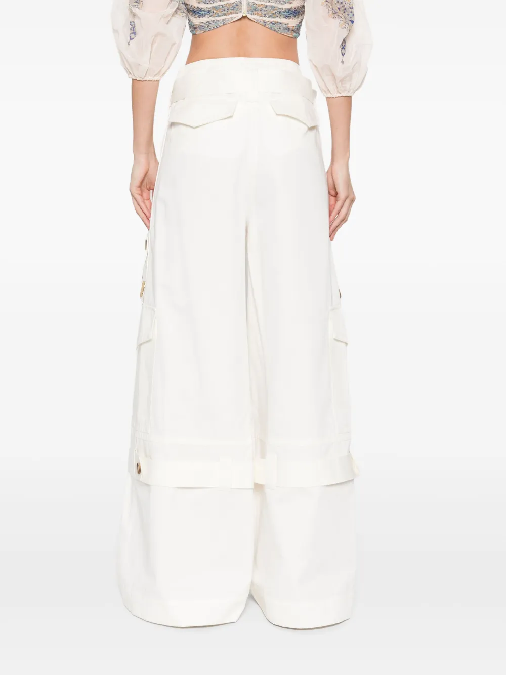ZIMMERMANN Illuminate cargo broek Wit
