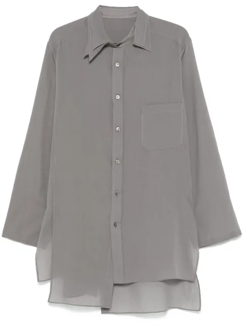 Yohji Yamamoto 세미 시스루 셔츠