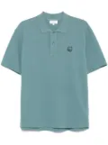 Maison Kitsuné Bold Fox Head-patch polo shirt - Blue