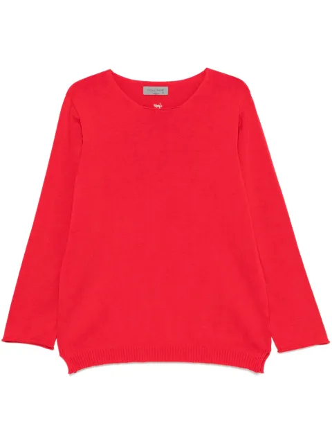 Yohji Yamamoto top con cuello redondo