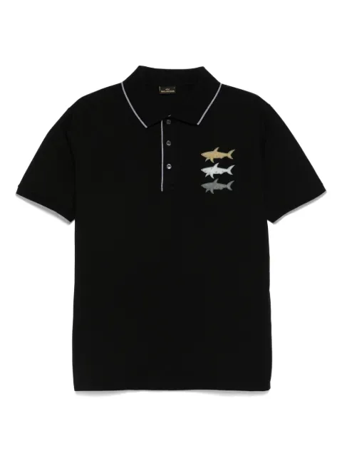 Paul & Shark logo-print polo shirt 