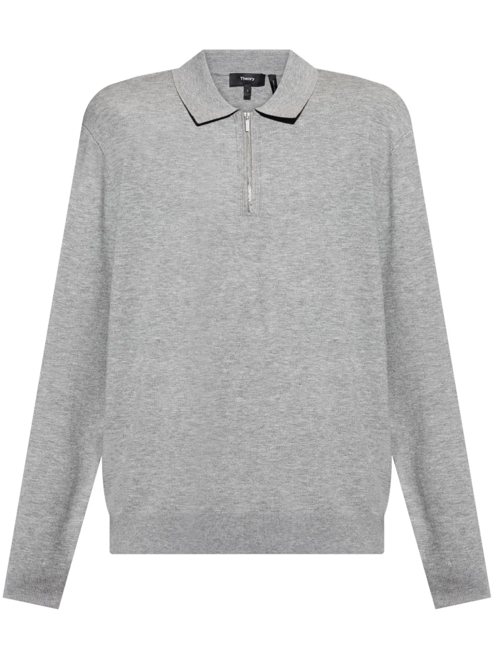 quarter-pip polo sweater